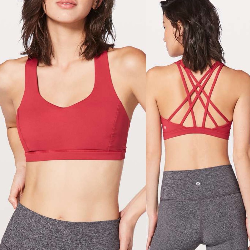 🚨FINAL SALE! PRICE IS FIRM🚨 Lululemon Free To Be Serene Bra Ruby Red